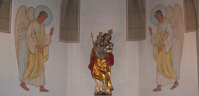 Engel-Fresken in der Marienkapelle